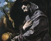 St Francis Praying - 埃尔·格列柯